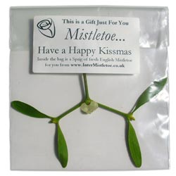 Add a sprig of Fresh English Mistletoe for FREE